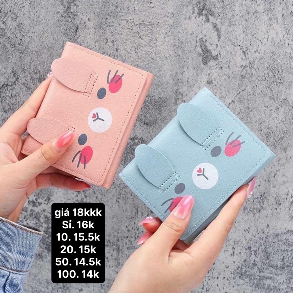 (Bán buôn-chuyên sỉ) Ví Ngắn Hình Mèo