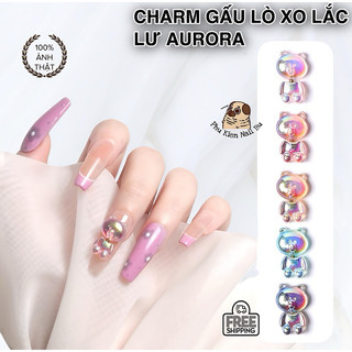 Charm gấu lắc, gấu lắc lò xo phong cách aurora