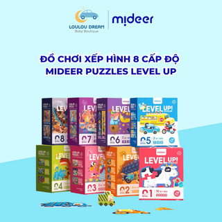  Đồ Chơi Xếp Hình Mideer Puzzle Level Up 8 cấp độ cho bé 1 2 3 4 5 6+ tuổi nhiều chủ đề - đồ chơi giáo dục tư duy sáng tạ 