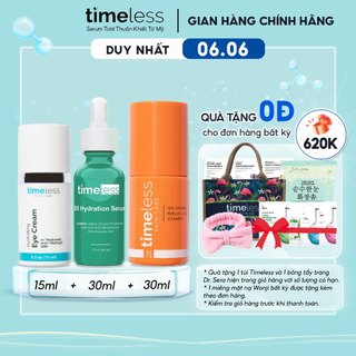 Combo Serum Vitamin B5 Dưỡng Ẩm Phục Hồi Da + Kem Mắt + Vitamin C 10% Dưỡng Sáng Và Đều Màu Da