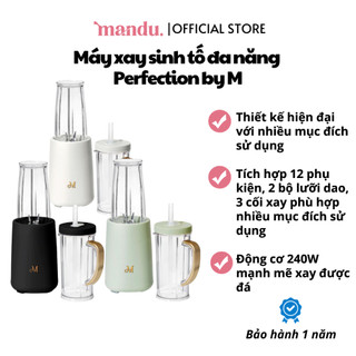 Máy xay sinh tố Perfection by M, 2 bộ lưỡi dao, 3 cối, đa năng, xay được đá, xay thịt, xay hạt