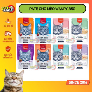 Pate cho mèo Wanpy 85g - Pate nhiều thịt thật cho mèo Wanpy 85g