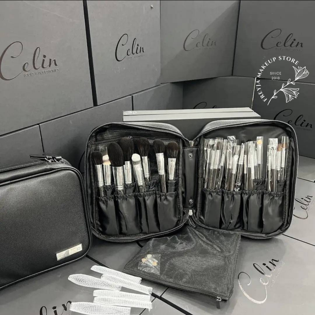 Bộ Cọ Lông Thú Make Up Chuyên Nghiệp Missie By Celin 30 cây, Lông mềm mượt sang chảnh - Freyja.Makeu