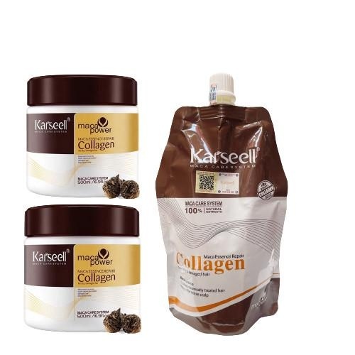 Kem ủ tóc phục hồi siêu mượt Collagen Karseell Maca 500ML, tóc đẹp chuẩn salon phù hợp với mọi loại tóc phục hồi hư tổn