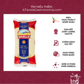 Bột Semolina dạng thô DIVELLA gói 500g chuyên làm bột áo cho pizza, làm pasta tươi