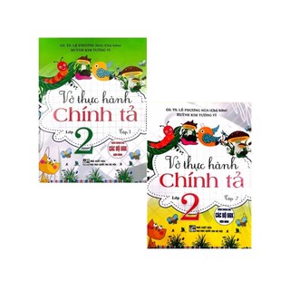 Sách - combo vở thực hành chính tả lớp 2 - tập 1 + tập 2