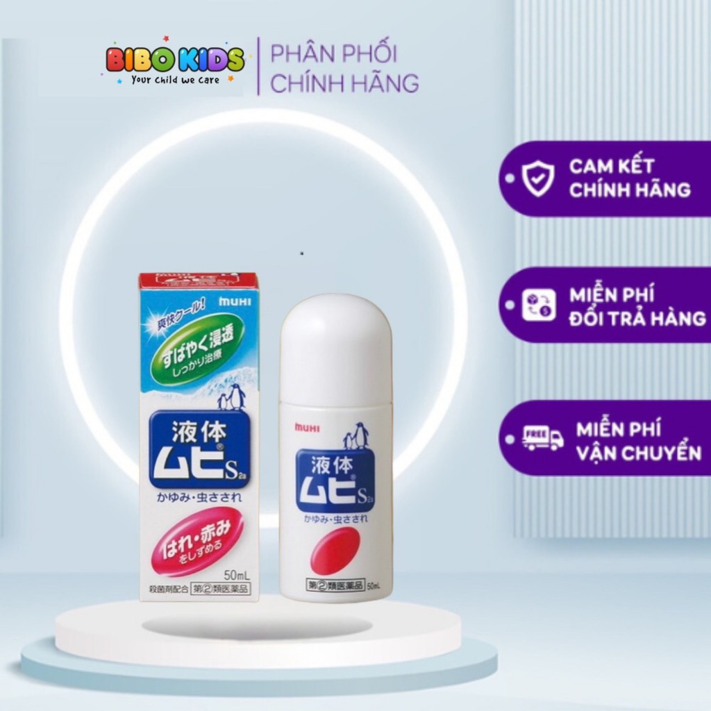 Lăn muỗi đốt Muhi Nhật cho bé