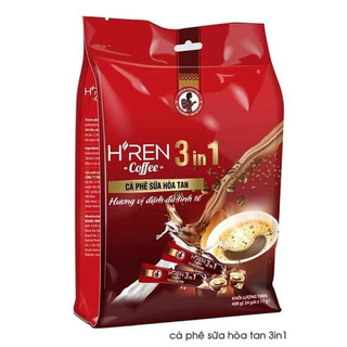 Cà phê sữa hòa tan h"ren 3in1 17gram/ gói