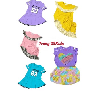 Set Váy Bé gái có chip đùi , Set Áo Thun và Chân Váy 12kg-40kg Cho Bé Gái-Trang 25Kids -AS02