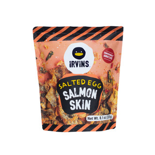 Da cá hồi trứng muối irvins 230g - irvins big salted egg salmon skin 230g