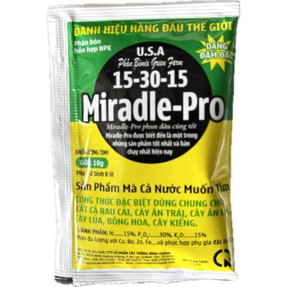 Phân Bón Lá - Mirac - Pro (15 - 30 - 15) - Gói 10g