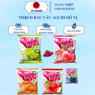 Hàng Nhập Khẩu Thạch Rau Câu Aguri Nhiều Vị 108gr