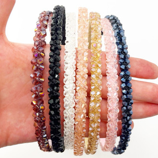 [CAO CẤP] Cài tóc pha lê handmade cao cấp bảng rộng - bờm tóc đính đá