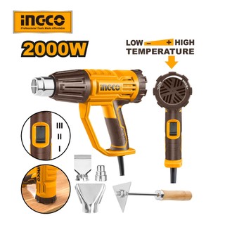 Ingco máy thổi nhiệt 2000w có điều chỉnh nhiệt độ hg200047