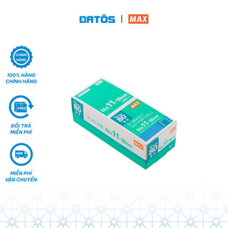 Đinh ghim max no.11-10mm vaimo 80 - set 10 hộp nhỏ - kim bấm số 11 bấm được từ 2-80 tờ