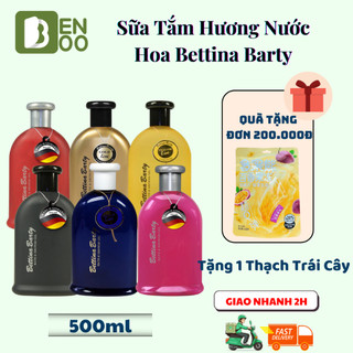 Sữa Tắm Hương Nước Hoa Bettina Barty Chai 500ml, Giữ Ẩm Da, Lưu Hương Lâu, Tẩy Da Chết, Hàng Đức Nhập Khẩu.