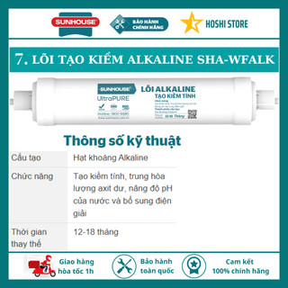 Lõi lọc nước số 7 SUNHOUSE SHRLL7 - Alkaline Lõi tạo kiềm, trung hoà axit