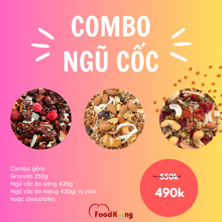 Combo ngũ cốc tổng hợp các loại ngũ cốc handmade Foodkong