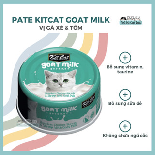 [Lon 70g] Pate cho mèo Kitcat Goat Milk DATE CUỐI T7/2025