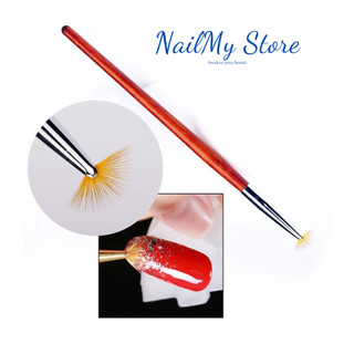Cọ quạt vẽ móng - Cọ rắc nhũ trang trí nail ombre