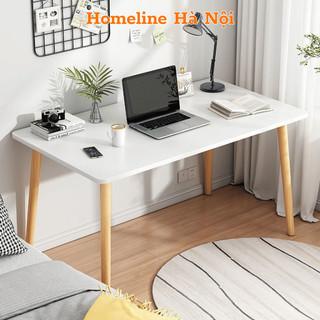 Bàn làm việc chống gù mặt cong phong cách Bắc Âu thương hiệu HOMELINE thiết kế hiện đại, làm từ gỗ MDF- D06