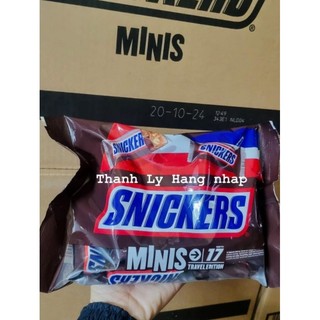 Socola snickers minis 17 thanh 333g date t10/2024
