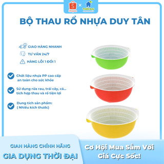 Bộ Thau Rổ Nhựa Duy Tân (3 Size)