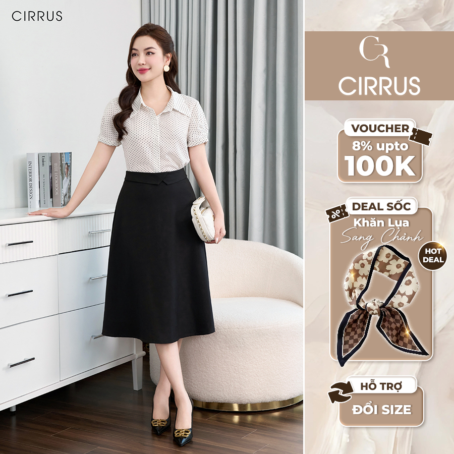 Áo sơ mi công sở nữ CIRRUS basic lụa Hàn Châu 140210