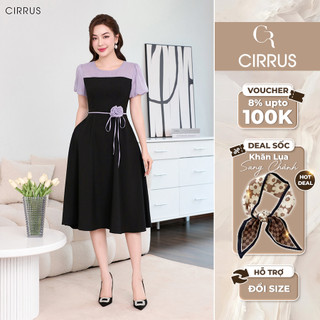 Đầm xòe phối tơ CIRRUS 240150