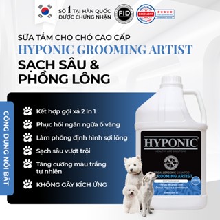  Sữa tắm cho chó cao cấp HYPONIC Grooming Artist sạch sâu & phồng lông  dành cho tiệm spa thú cưng  - 3800ml 
