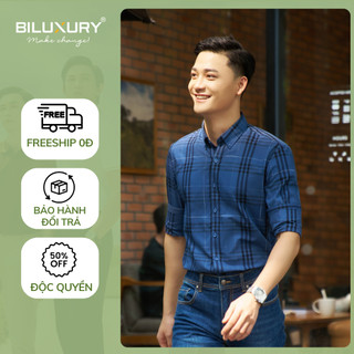 Áo Sơ Mi Dài Tay Từ Sợi Tre Mềm Mịn, Thấm Hút Tốt, Chống Nhăn 7SMDC009XDM Biluxury