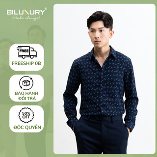 Áo Sơ Mi Dài Tay Chống Nhăn, Co Giãn, Bền Màu, Giữ Phom Dáng 7SMDH002TTS Biluxury