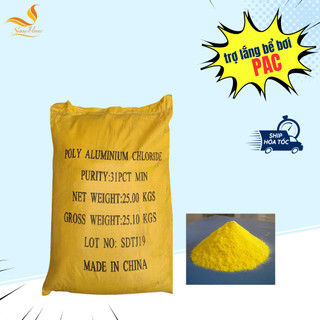 Hóa chất trợ lắng bể bơi PAC 25KG/bao
