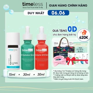 Combo Serum Vitamin B5 Dưỡng Ẩm Phục Hồi Da + Kem Mắt + Coenzyme Q10 Cấp Ẩm Và Ngừa Lão Hóa