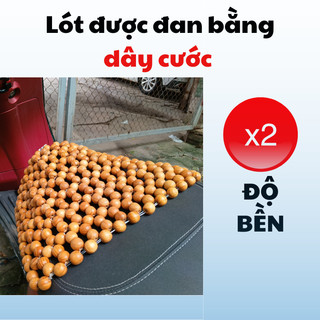 Lót yên xe máy hạt gỗ, đệm hạt gỗ giảm ê mông thoáng khí