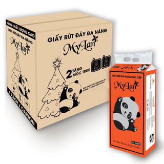Thùng giấy rút đáy đa năng MyLan | Thùng 4 xách x 330 tờ/ xách