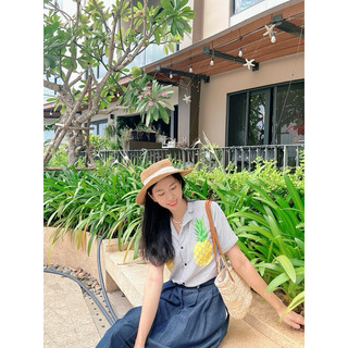 Áo sơmi trái thơm-Sẵn hàng ảnh thật