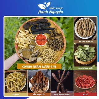 Combo 1,2kg gồm 6 vị bổ thận (nhục thung dung, ba kích, sâm cau, ngọc cẩu, kỳ tử, dâm dương hoắc)
