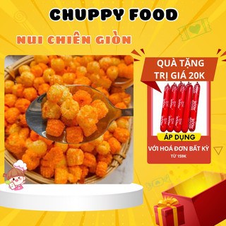 Nui sấy tẩm gia vị 🎁chuppy food🎁 500g nui chiên giòn, bắp sấy giòn, nui cay ngọt, hạt sấy tẩm vị
