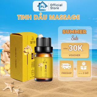 Tinh dầu gừng massage nguyên chất 10ml chiết xuất tự nhiên dưỡng da tăng cường hiệu quả massage , giác hơi