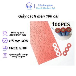 Set 100 vòng đệm cách nhiệt pin lithium-ion cho pin 18650