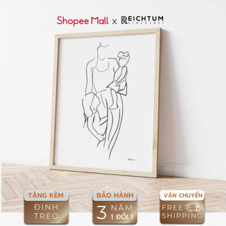 Decor phòng ngủ trương gương SET1 của REICHTUM - Tranh treo tường/ Chất liệu siêu canvas bền bỉ