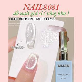 Mắt Mèo Kim Cương Ánh Trắng MIJAN Chai 15ml ( Không Ánh Đen )