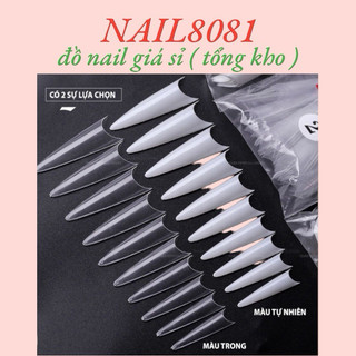 Móng nối form nhọn dài , móng tip loại túi 600pcs