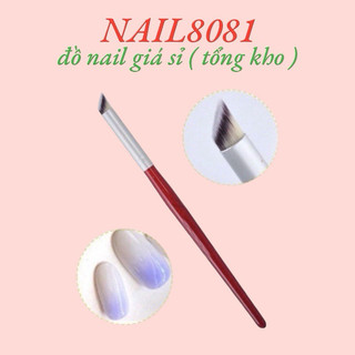 Cọ dặm Ombre đầu tròn cán gỗ , dặm trang trí móng