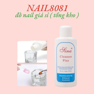 Nước lau gel Sina 60ml , lau sơn gel trên móng