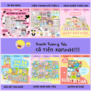  Tranh tương tác Cô Tiên Xanh đầy đủ hơn 40 bộ, giá rẻ nhất cho bé