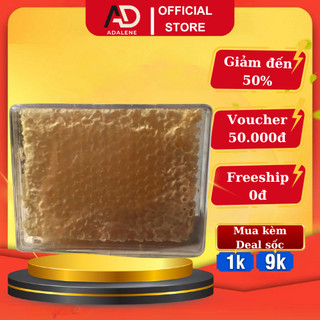 Mật ong bánh tổ, nguyên tổ,  nguyên chất ong rừng, cà phê, nhãn 100%, bánh tổ ông khay 500g - 600g