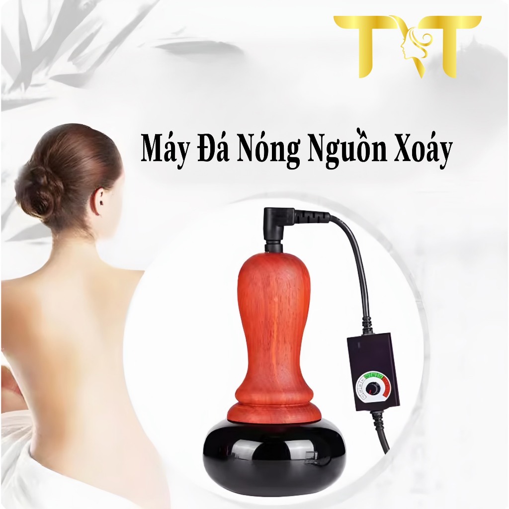[Bảo hành 12 tháng] Máy đá nóng massage nguồn xoáy và nguồn bấm ( Tặng kèm tinh dầu 100ml)
