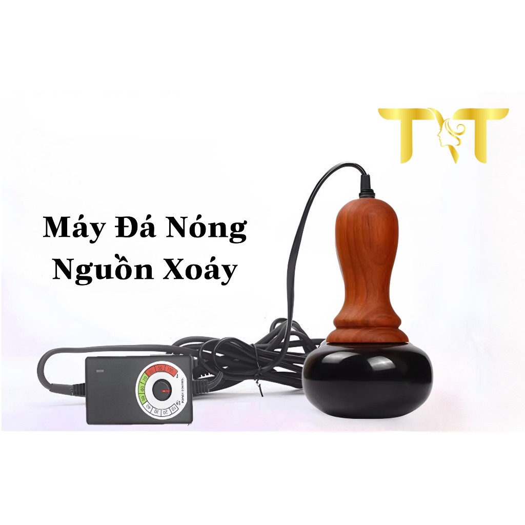 [Bảo hành 12 tháng] Máy đá nóng massage nguồn xoáy và nguồn bấm ( Tặng kèm tinh dầu 100ml)